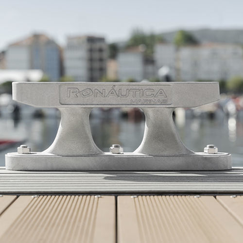 Bita de amarre para pantalán - RO series - Ronáutica Quality Marinas SLU - plana / doble / de acero inoxidable