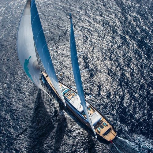 Superyate de vela de lujo de crucero - AQUIJO - Oceanco - con fly / queche / a medida