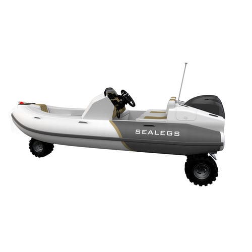 Embarcación neumática fueraborda - 3.8M - Sealegs International Limited - semirrígida / open / con doble consola