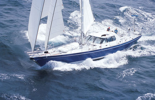 Yate de vela de crucero - Maya - McMullen & Wing - con center cockpit / de aluminio