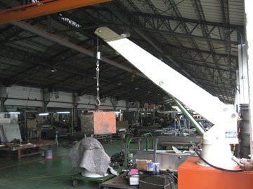 Pescante para yate - Aritex - hidráulico / telescópico / pivotante