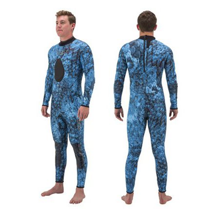 Traje húmedo para pesca submarina - PELAGI-TEK - STEAMER - Riffe International - de una pieza / de manga larga / 1.5 mm