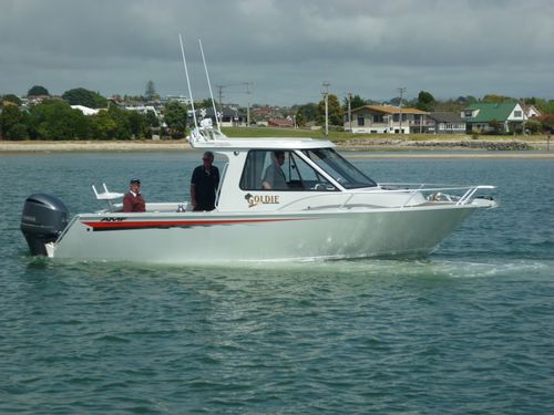 Cabin-cruiser fueraborda - 720 Pro  - AMF Boat Company - con hard-top / de deporte / de pesca deportiva