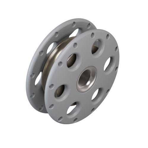 Polea simple - KB8 - KARVER SYSTEMS - de alta resistencia / con fijación textil / con rodamiento de rodillos