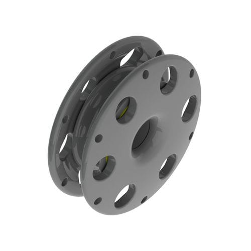 Polea simple - KB8C - KARVER SYSTEMS - de alta resistencia / con fijación textil / con rodamiento de rodillos