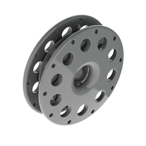 Polea simple - KB12C - KARVER SYSTEMS - de alta resistencia / con fijación textil / con rodamiento de rodillos