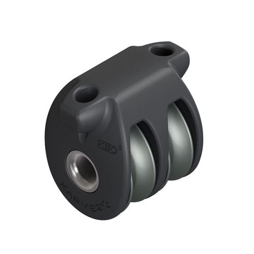 Polea doble - KBO6 - KARVER SYSTEMS - de reenvío / con fijación textil / con rodamiento de rodillos
