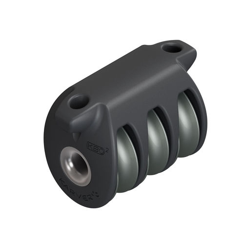 Polea triple - KBO2 - KARVER SYSTEMS - de reenvío / con fijación textil / con rodamiento de rodillos