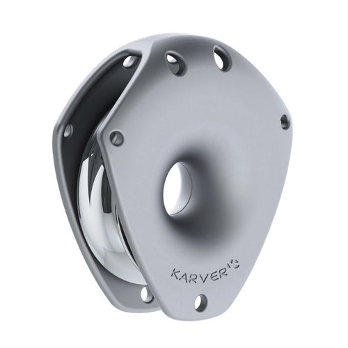 Polea simple - KBRA50  - KARVER SYSTEMS - de alta resistencia / con fijación textil / Ø máx. cabo: 14 mm