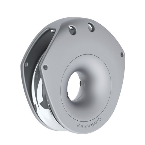 Polea simple - KBR105  - KARVER SYSTEMS - de alta resistencia / con apertura / con fijación textil