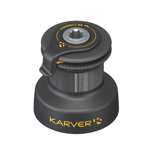 Winch 2 velocidades - KCW 45 - KARVER SYSTEMS - 4 velocidades / de aluminio anodizado / para velero de carrera