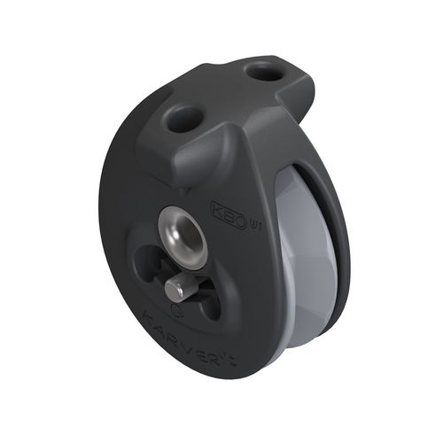 Polea simple - KBOW - KARVER SYSTEMS - winch / con fijación textil / Ø máx. cabo: 10 mm