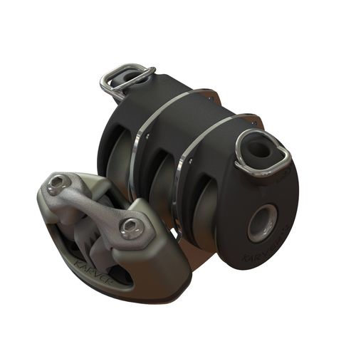 Polea triple - KBO6J - KARVER SYSTEMS - con mordaza / con tacos / Ø máx. cabo: 10 mm