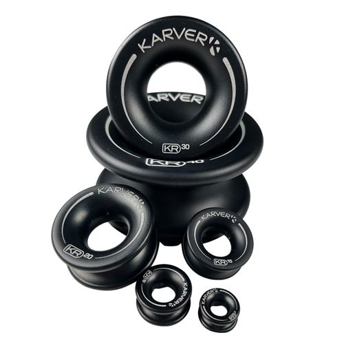 Anillo de fricción para velero - KR series - KARVER SYSTEMS - redondo / diámetro máx. del cabo: 40 mm