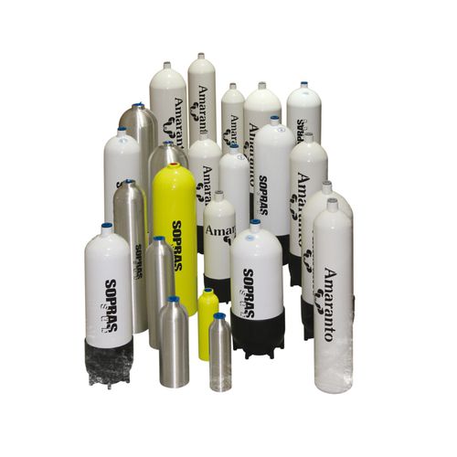 Botella de buceo oxígeno - 720043 - Sopras group - de aluminio