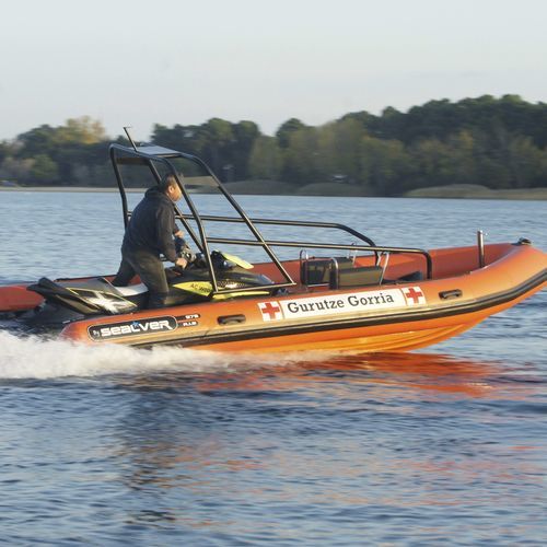 Barco profesional propulsión por moto acuática - 575 RESCUE - SEALVER - barco de salvamento / embarcación neumática semirrígida