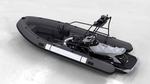 Barco profesional propulsión por moto acuática - PRO 575 - SEALVER - barco de vigilancia / embarcación neumática semirrígida