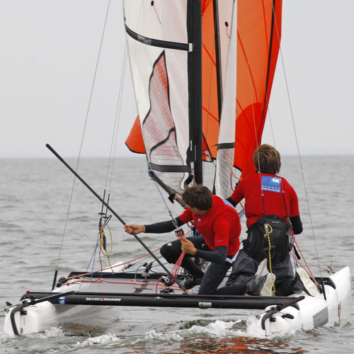 Catamarán deportivo de regata - SL15.5 - SIRENA VOILE - doble / para niños / con un trapecio