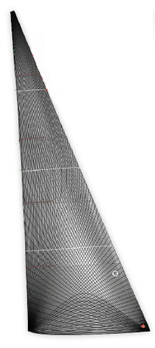Vela de proa - DELTA Voiles - para velero de regata / de carbono / Kevlar®