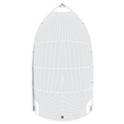 Spinnaker simétrico - CODE S3 REACHER LÉGER - DELTA Voiles - para velero de regata / corte triradiale