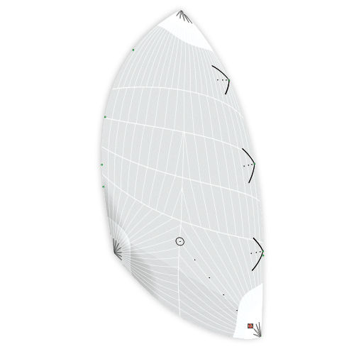Spinnaker asimétrico - CODE A1 VMG - DELTA Voiles - para velero de carrera / corte triradiale