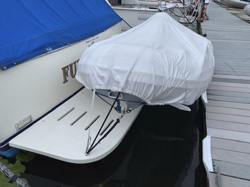 Plataforma de baño - 33' Bertram  - Beachcomber Fiberglass Technology - fija / para barco / para espejo de popa