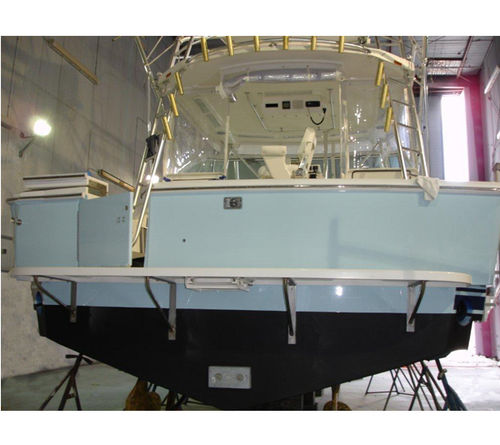 Plataforma de baño - 400 Luhrs - Beachcomber Fiberglass Technology - fija / para barco / para espejo de popa