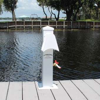 Torreta de suministro de agua - 93161 - Boat Hoist USA - para pantalán / de aluminio / con enrollador de tubo