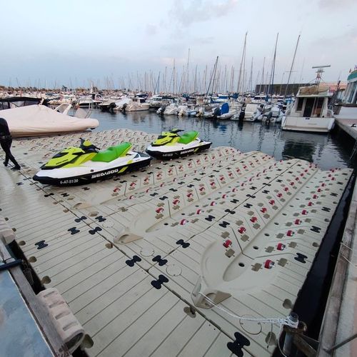 Pantalán flotante - Jetport Flexi - PMS DockMarine - modular / para amarre en seco de motos acuáticas / para puerto deportivo