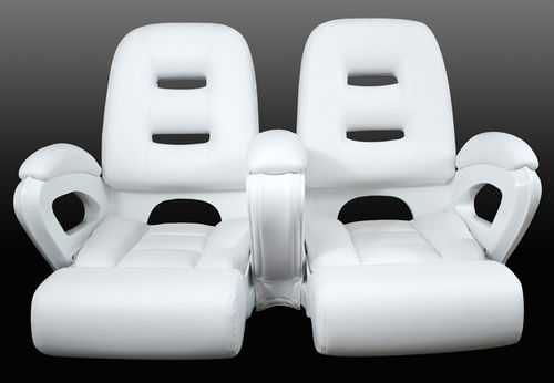 Asiento piloto - 40-1045DW - Todd Marine Products - para barco / abatible / respaldo alto
