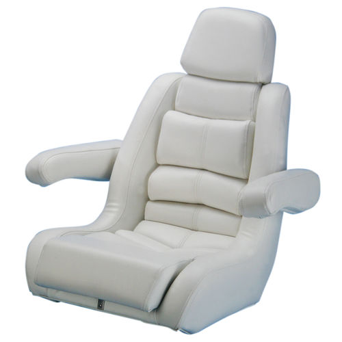 Asiento piloto - U9705WH - Todd Marine Products - para barco / con reposabrazos / con suporte lumbar