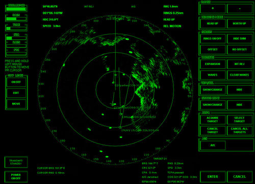Radar para buque - GREEN-SCREEN GENERIC  - MI Simulators - ARPA / con AIS