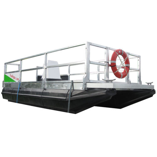 Barco pontón fueraborda - MOVING CRAFT - Marina Dock Systems - tri-tube