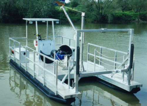 Barco profesional gabarra de trabajo - INDUSTRIAL - Marina Dock Systems - fueraborda