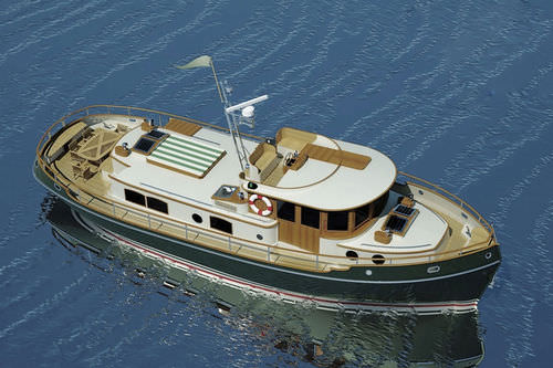 Barco cabinado intraborda - CLASSIC 50 - CONRAD S.A. - clásico
