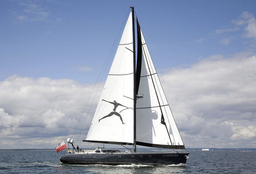 Yate de vela de crucero - CONRAD 80 – INTUITION - CONRAD S.A. - con deck saloon / de aluminio / con doble rueda de timón