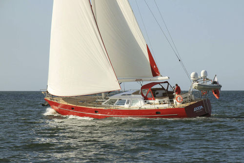 Yate de vela de crucero - CONRAD 66 - AXIOM - CONRAD S.A. - con deck saloon / de aluminio
