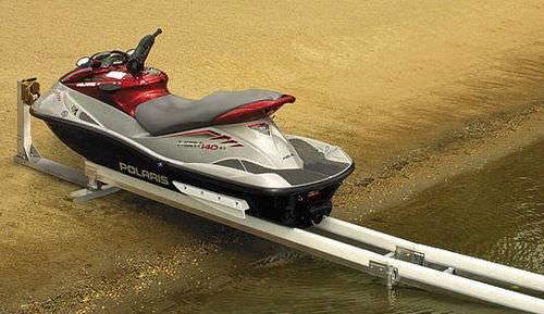 Ascensor para moto acuática - Slide-N-Go - Hewitt Boats Lifts and Docks - sistema de rieles desmontables