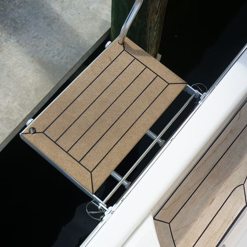 Plataforma fija - ACROSS - Mar Quipt - de embarque / de barco / de teca