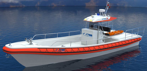 Barco profesional barco de vigilancia - 12 - Stem Marine - barco de salvamento / barco de bomberos / hidrojet intraborda