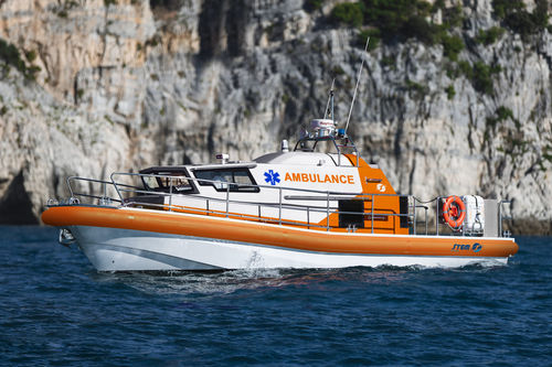 Barco profesional barco ambulancia - 12 - Stem Marine - fueraborda / GRP / remolcable