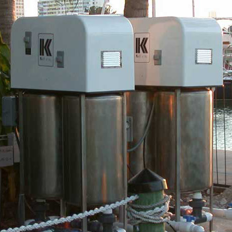 Sistema de drenaje fijo - 1000 -Series - Keco Pump & Equipment - para barco / para puerto deportivo / bomba de vacío