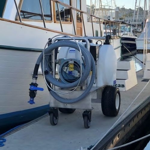 Sistema de drenaje móvil - PER910 - Keco Pump & Equipment - para puerto deportivo / con bomba peristáltica