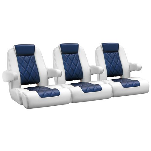 Asiento envolvente - ODYSSEY  - Llebroc Industries - para barco / con reposabrazos / para 3 personas