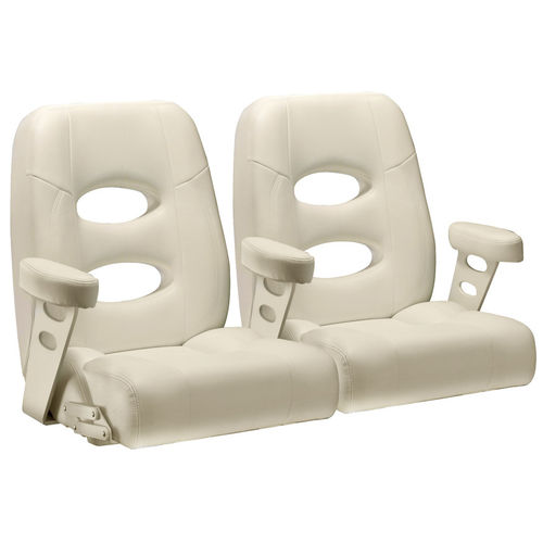 Asiento envolvente - 4BBF7 - Llebroc Industries - para barco / con reposabrazos / abatible