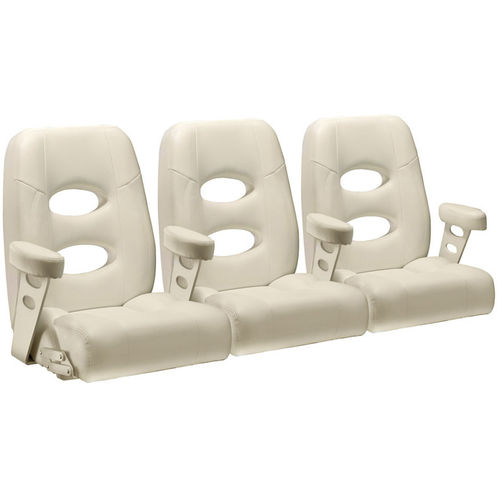 Asiento envolvente - 4BBF12 - Llebroc Industries - para barco / con reposabrazos / abatible