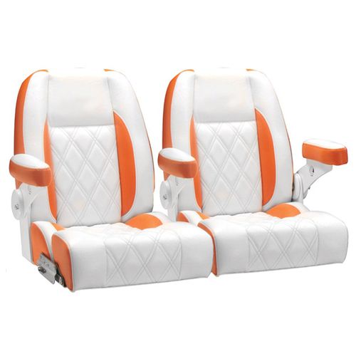 Asiento envolvente - 4BBF - Llebroc Industries - para barco / con reposabrazos / 2 plazas