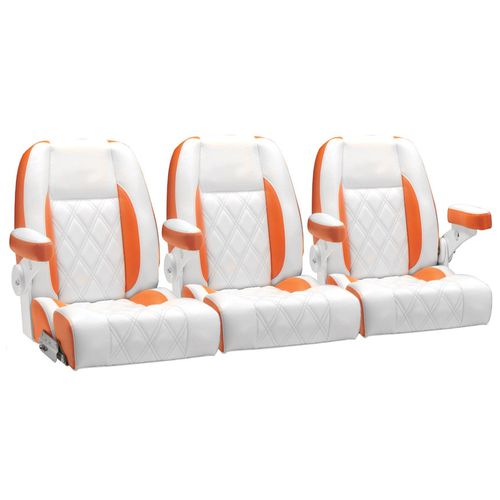 Asiento envolvente - 4BBF3B14 - Llebroc Industries - para barco / con reposabrazos / para 3 personas