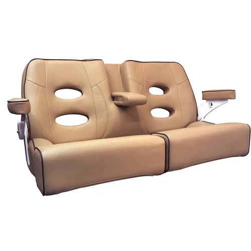 Banqueta para barco - BILLFISH 56"  - Llebroc Industries - para 2 personas / negra / gris