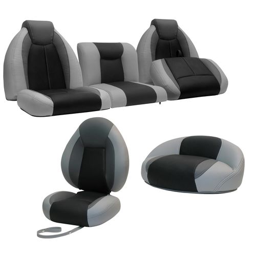 Asiento envolvente - TZX COMPLETE SET  - Llebroc Industries - de bass-boat / para 3 personas / multicolor